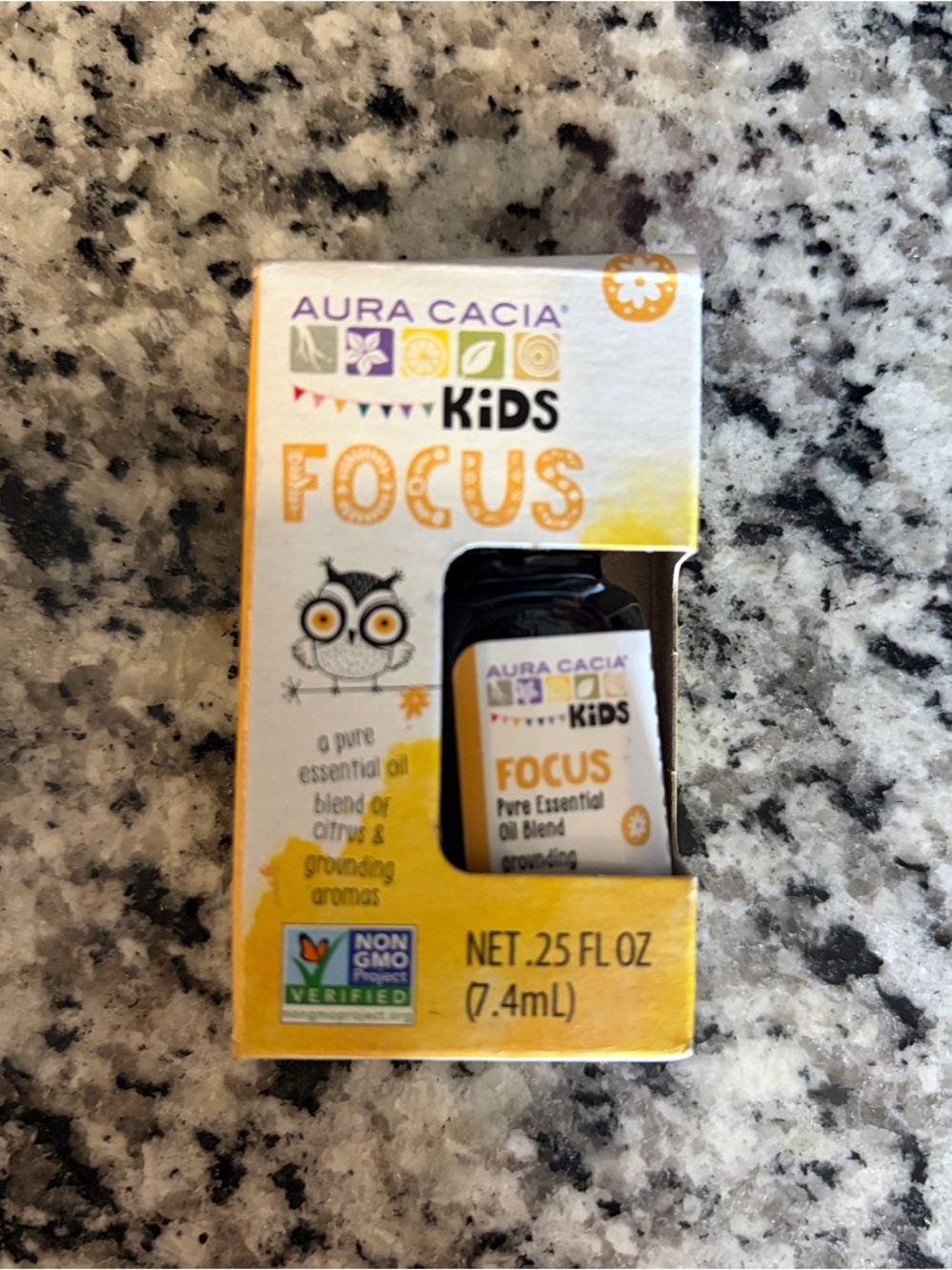 Aura Cacia Kids Focus Essential Oil Blend - Yellow